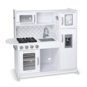 lot 301 image: Melissa & Doug Wooden Chefs Pretend Play Kitchen Model 4338 ( box damaged)