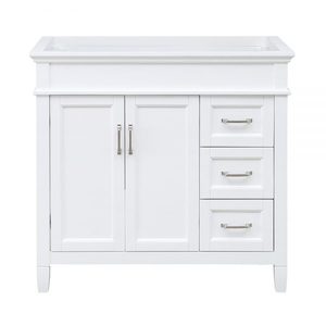 lot 309 image: Foremost Ashburn 36 in Vanity Cabinet in White (No Top)