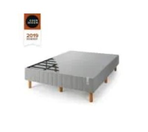 lot 152 image: Zinus Justina Grey Metal King 16 in. Mattress Foundation, FRBX-9GR-K - Damaged Carton - Unclaimed Freight.