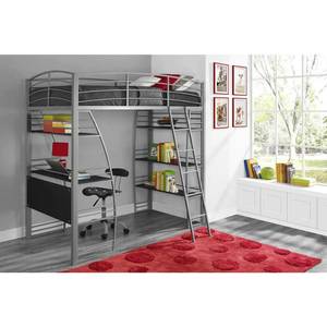 lot 162 image: DHP Studio Twin Loft Bed, 4016427 - Damaged Carton - Unclaimed Freight.