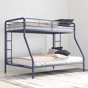 lot 163 image: DHP Twin Over Full Metal Bunk Bed Frame, Black, 5418196 - Damaged Carton - Some Damaged Pieces. Unclaimed Freight.