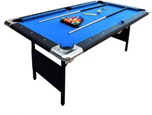 lot 168 image: Hathaway Fairmont Portable 6-Ft Pool Table, NG2574 - Unclaimed Freight. - Carton Damage.