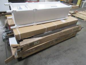 lot 150 image: WHOLESALE MIXED PALLET OF MISCELLANEOUS GYM BED FRAMES, CABINET FURNITURE AND MORE