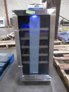 lot 330 image: Karcassin Wine Cooler 15 Inch Dual Zone Wine Fridge for 28 Bottles Built in or Freestanding with Upgrade Compressor & Double Layer Glass Door, Temperature Memory Function for Wine - Does not cool.