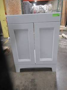 lot 356 image: Delridge 24 in. W x 19 in. D Bath Vanity in Pearl Gray - Missing Top