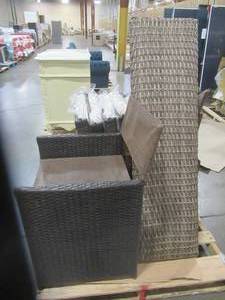 lot 360 image: WHOLESALE MIXED PALLET OF MISCELLANEOUS OUTDOOR PATIO FURNITURE