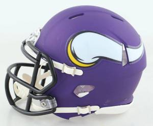 lot 22 image: Minnesota Vikings Great Daunte Culpepper Signed Speed Mini Helmet PSA COA