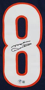 lot 31 image: Chicago Bears Legendary Coach Mike Ditka Signed Navy Jersey Pro Style Jersey Beckett COA