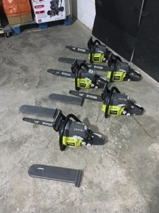 RYOBI 14 in. 37cc 2-Cycle Gas Chainsaws. Various Conditions. See Pictures