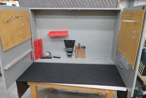WOODEN TOOL CABINET FOR GARGE