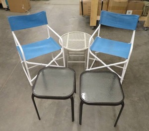 LAWN CHAIRS AND END TABLES