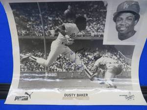 AUTOGRAPHED DUSTY BAKER PROMO PIC