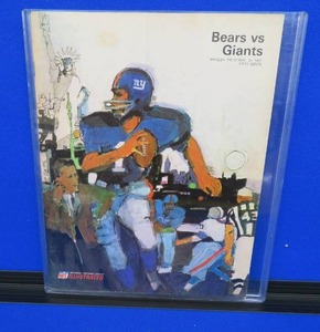 1967 NFL PROGRAM BEARS VS GIANTS