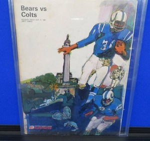 1967 NFL PROGRAM BEARS VS COLTS