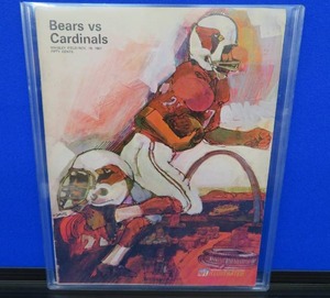 1967 NFL PROGRAM BEARS VS CARDINALS