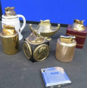 7 UNIQUE VINTAGE  RETRO LIGHTERS