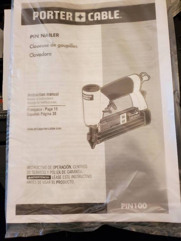 Pin Nailer by Porter Cable (New)