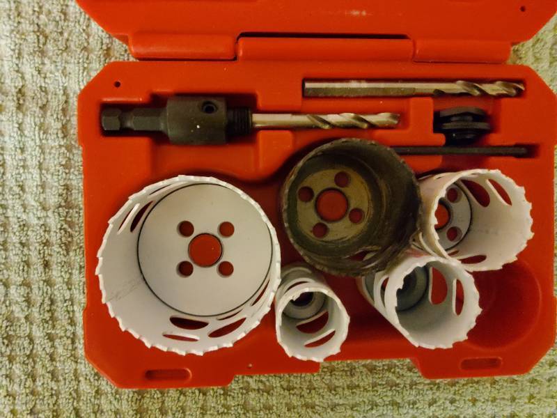 Milwaukee hole saw kit with case.