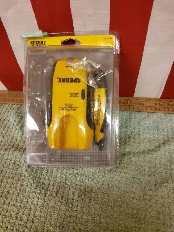25ft tape and stud finder tools.