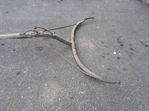 lot 147 image: Antique Horse Carriage Hitch Assembly - Wood & Iron - NO SHIPPING