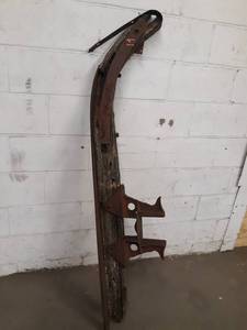 lot 150 image: Antique Wagon Ski - About 65 Long Overall - Wood is pretty Rotted - NO SHIPPING