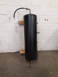 lot 80 image: Aux. Air Tank - Wall Mount - Measures about 42 x 13 - Good Shape, No Leaks - NO SHIPPING