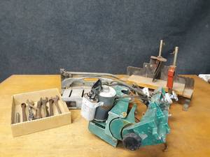 lot 124 image: Ford Wrenches, Fordson Wrench, Old Snap-On Wrench, Miter Box and More - NO SHIPPING