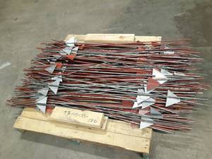 lot 141 image: (Lot of 170)  48 x 38 Steel Fence Posts - NO SHIPPING