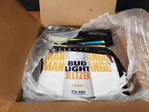 lot 143 image: Full Case of (5) BUD LIGHT SELTZER Pennant Flags - Unsure of the length of these