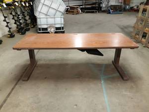 lot 181 image: Adjustable Height Work Table - 72 x 29 - Height Adjusts from 26 to 34 - NO SHIPPING