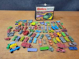 lot 214 image: Huge Lot of Mostly Tootsietoy Cars and Trucks - Many from the 1960s  Hot Wheels Case