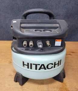 lot 217 image: Hitachi 6 Gallon Air Compressor - Model EC510 - Works and Builds Pressure - NO SHIPPING