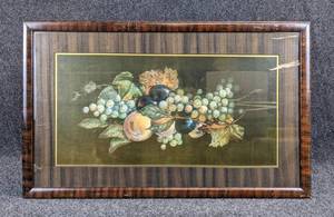 lot 154 image: Lithograph of Still Life of Fruit, Framed and Matted