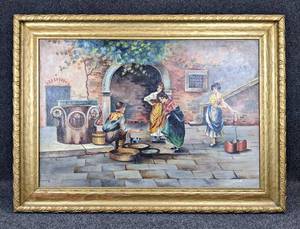 lot 165 image: Beautiful Vintage Original Signed Oil Painting - NO SHIPPING