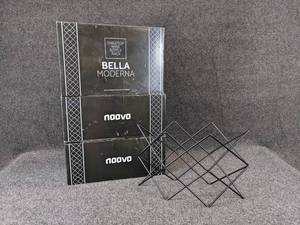 lot 222 image: Lot of 3 Bella Moderna Wine Racks - Each Holds 7 Bottles
