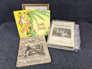 lot 248 image: Large Lot of Sheet Music and Musical Programs - Sheet Music Ranging from 1879 to the 1960s