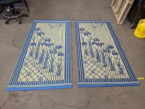lot 258 image: Lot of (3) Outdoor Rugs NO SHIPPING