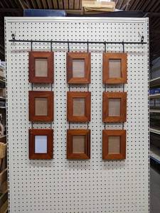 lot 260 image: At Home America Wall Hanging with (9) 3 x 4-12 Photo Frames - NO SHIPPING