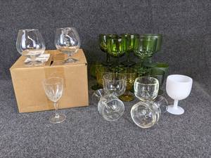 lot 263 image: Lot of Glasses - Cups, Goblets, and More - NO SHIPPING