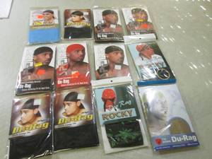 lot 64 image: (BSB) 12 Assorted Du-Rags New...