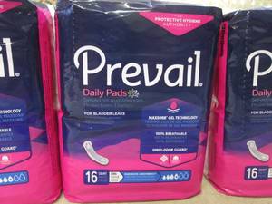 lot 69 image: (BS) 3 Packs of Prevail Daily Pads ...