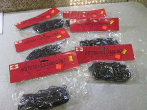 lot 71 image: (F-0) 6 Motorcycle Cargo Nets with ...
