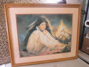 lot 78 image: (RMC) Framed Maija Print Signed Be...