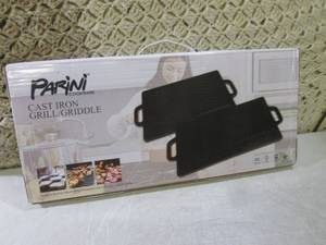 lot 91 image: (EW4) Parini Cast Iron GrillGriddl...