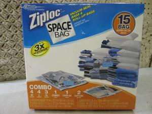 lot 133 image: (BSB) Ziploc Space Bag 15 Bag Value...