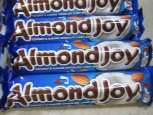 lot 253 image: (B-3) 18 Almond Joy Candy Bars Best...
