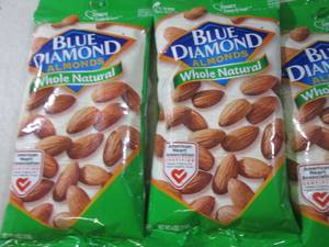lot 283 image: (B-2) 12 Bags Blue Diamond Almonds ...