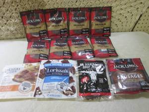 lot 284 image: (B-1) 12 Bags Assorted Meat Snacks ...