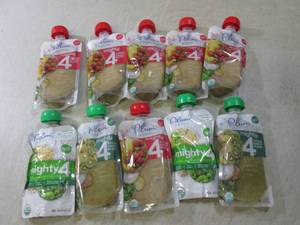lot 295 image: (B-2) 10 Assorted Plum Organics Pas...