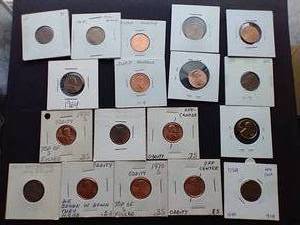 lot 27 image: 18 Lincoln Pennies